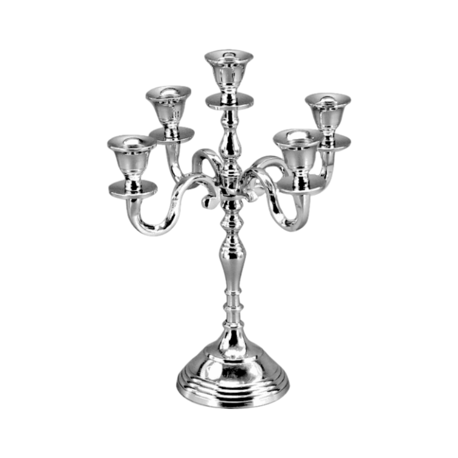 Silber Kerzenständer 5-armig mittel
